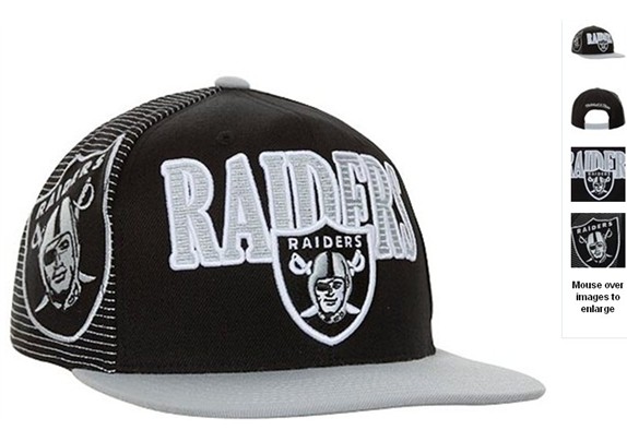 Oakland Raiders NFL Snapback Hat 60D4